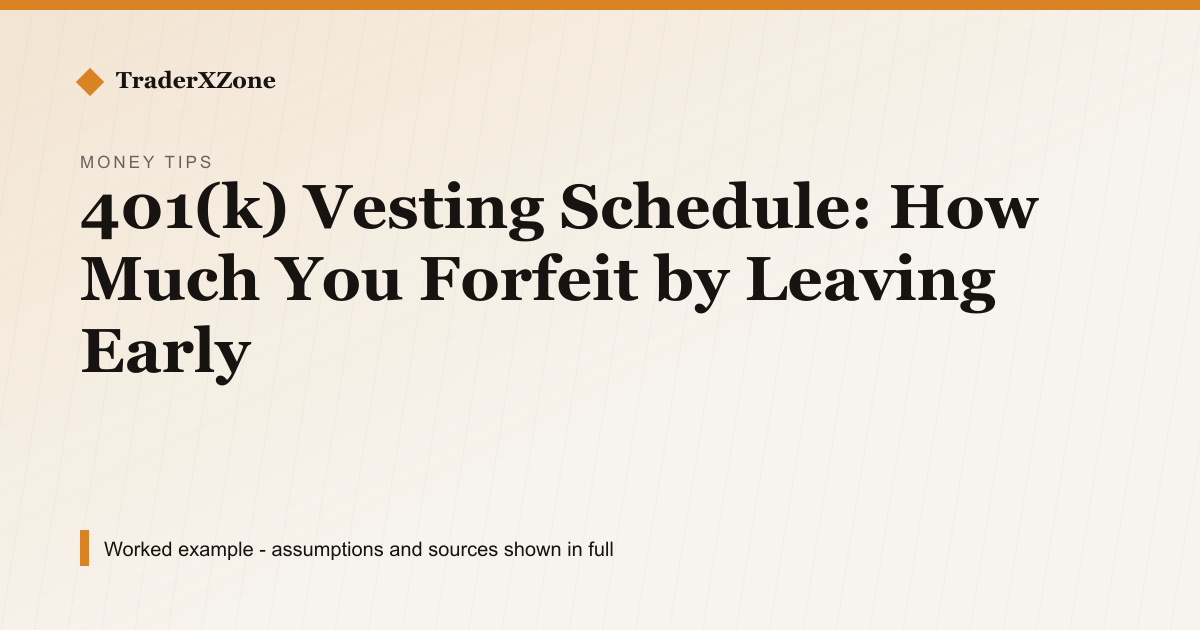 401(k) Vesting: What You Forfeit by Leaving at Year 2