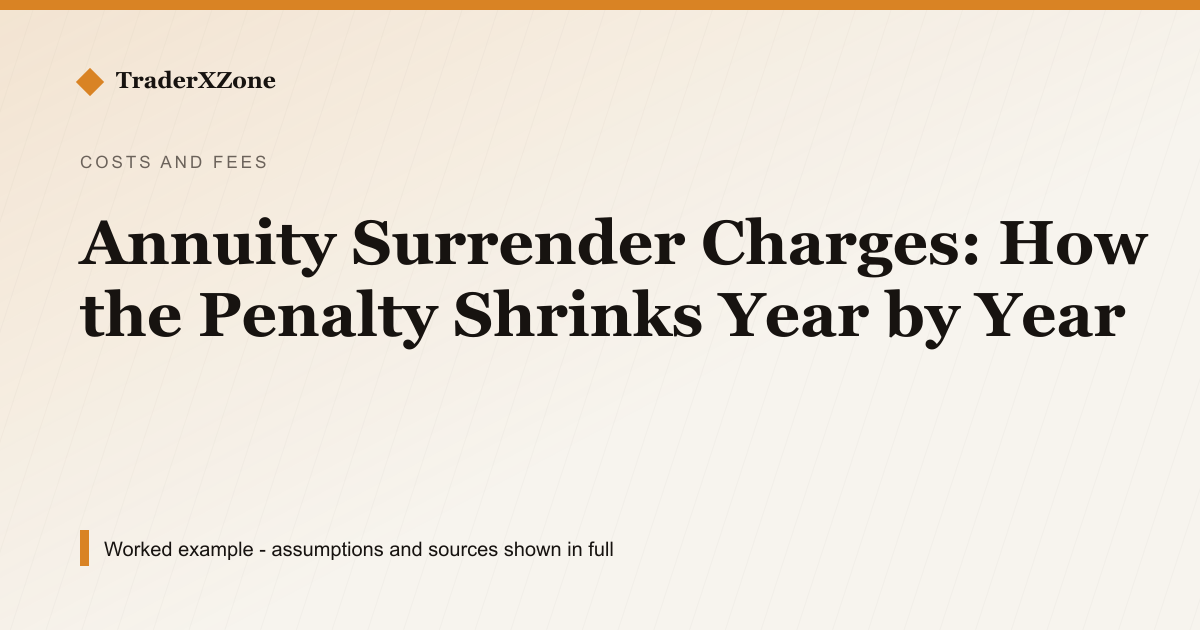 Annuity Surrender Charges: How the Penalty Shrinks Year by Year