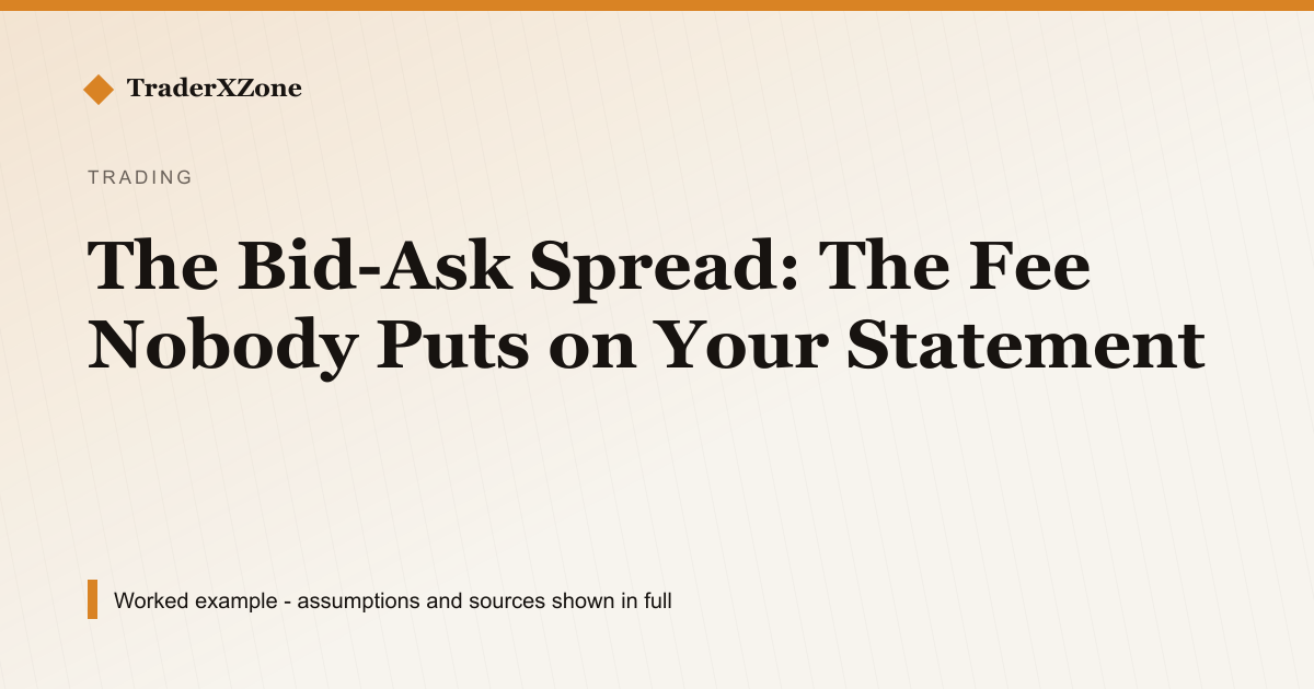 The Bid-Ask Spread: The Fee Nobody Puts on Your Statement