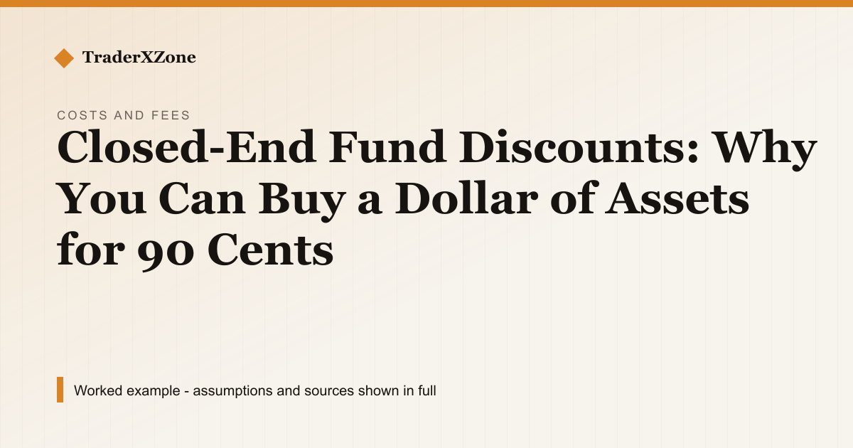 Closed-End Fund Discounts: Why You Can Buy a Dollar of Assets for 90 Cents