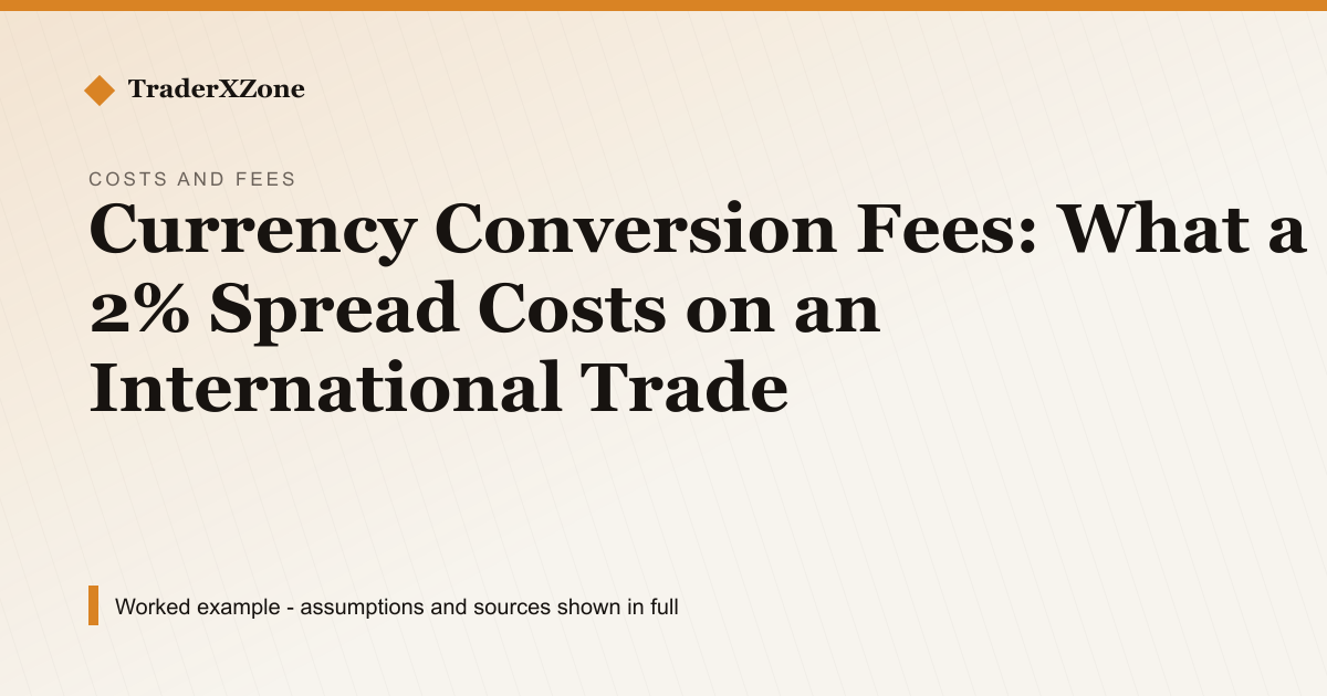 Currency Conversion Fees: What a 2% Spread Costs on an International Trade