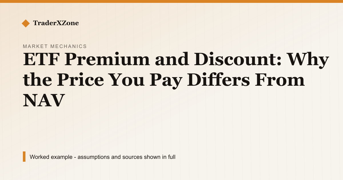 ETF Premium and Discount: Why the Price You Pay Differs From NAV