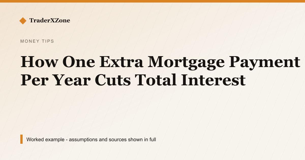 How One Extra Mortgage Payment Per Year Cuts Total Interest
