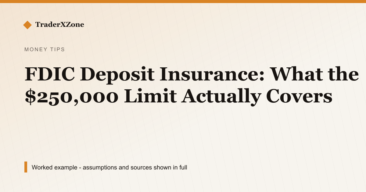 FDIC Insurance: What the $250,000 Limit Really Covers