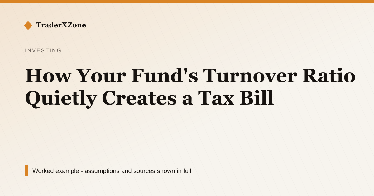 How Your Fund's Turnover Ratio Quietly Creates a Tax Bill