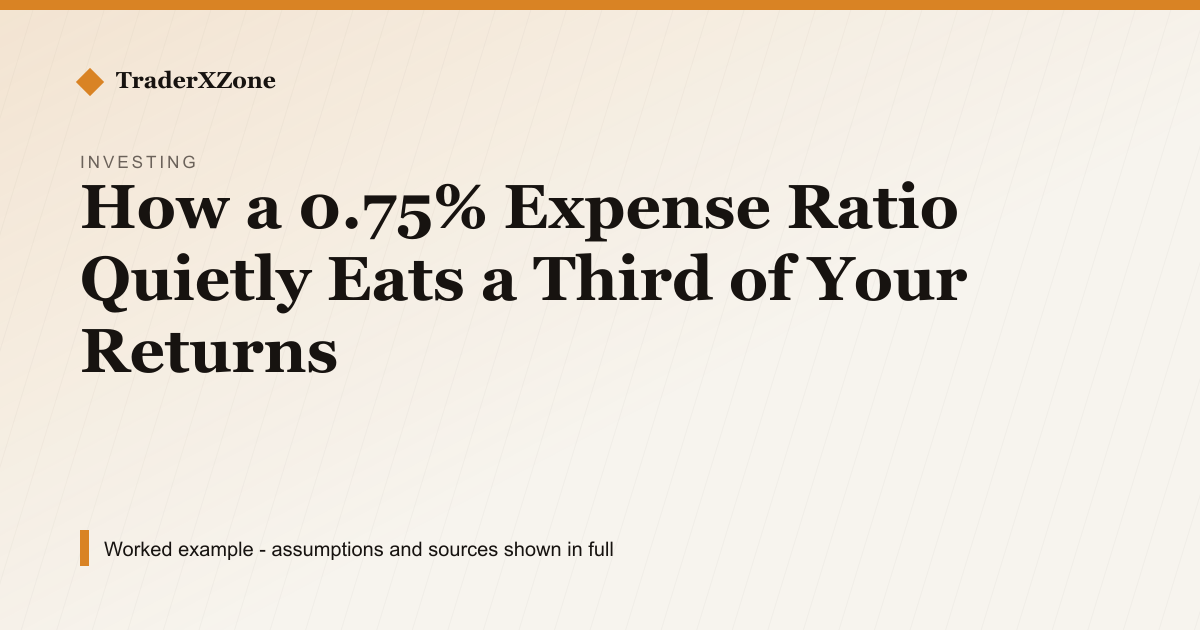 How a 0.75% Expense Ratio Quietly Eats a Third of Your Returns