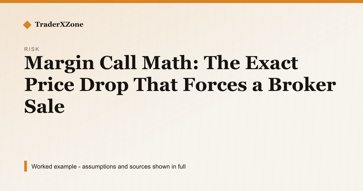 Margin Call Math: The Exact Price Drop That Forces a Broker Sale