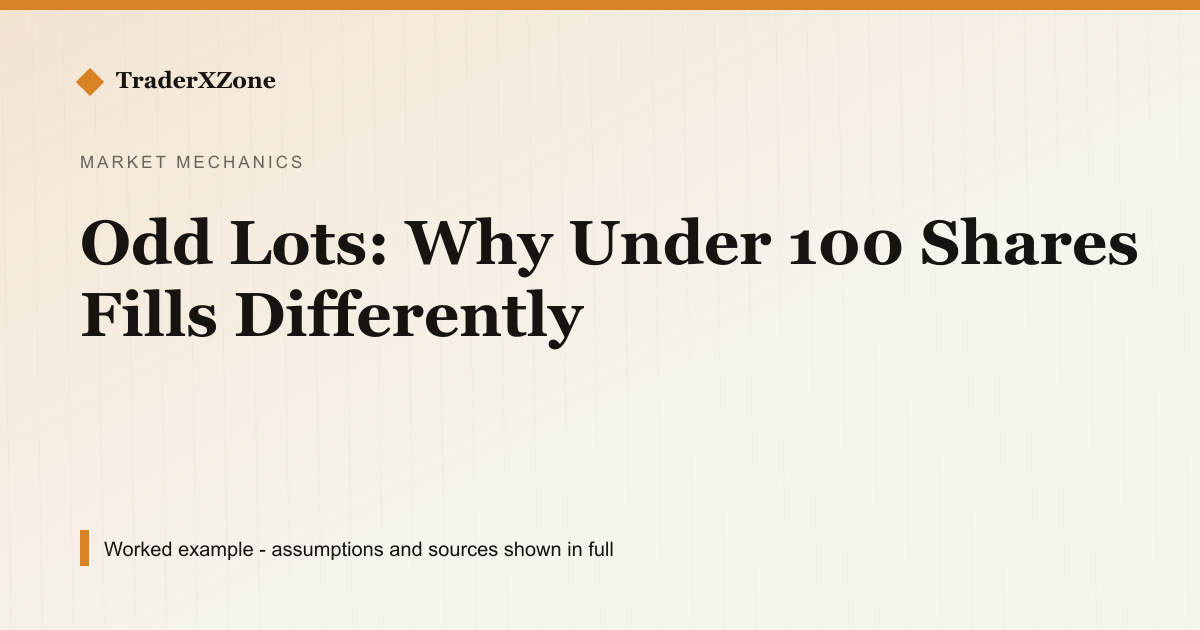 Odd Lots: Why Under 100 Shares Fills Differently