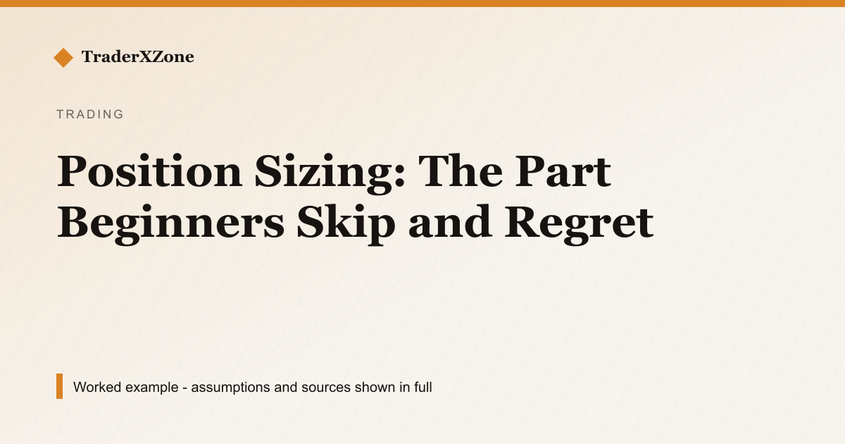 Position Sizing: The Part Beginners Skip and Regret