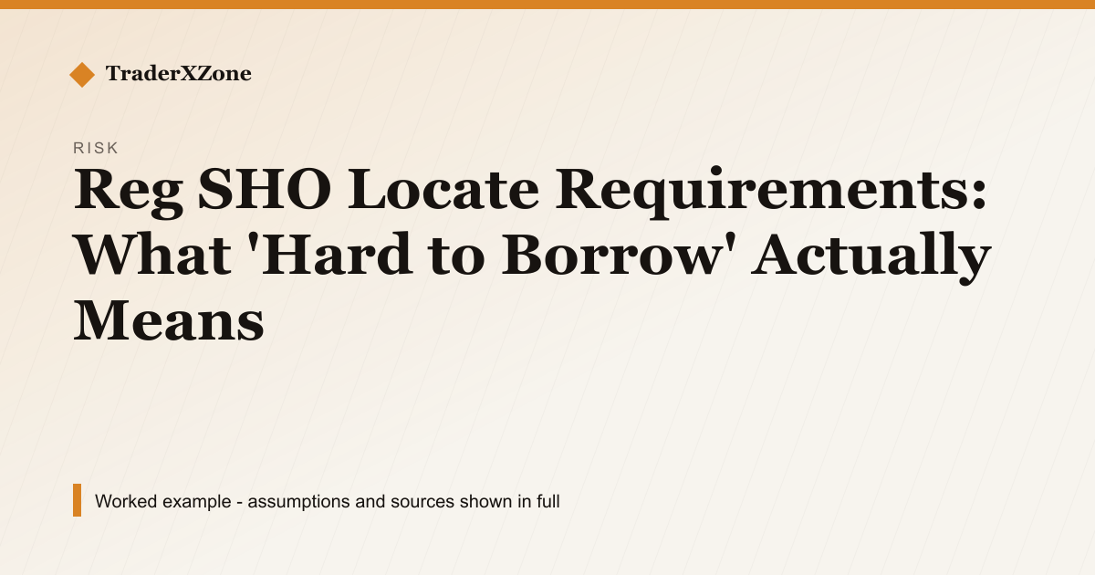 Reg SHO Locate Requirements: What 'Hard to Borrow' Actually Means