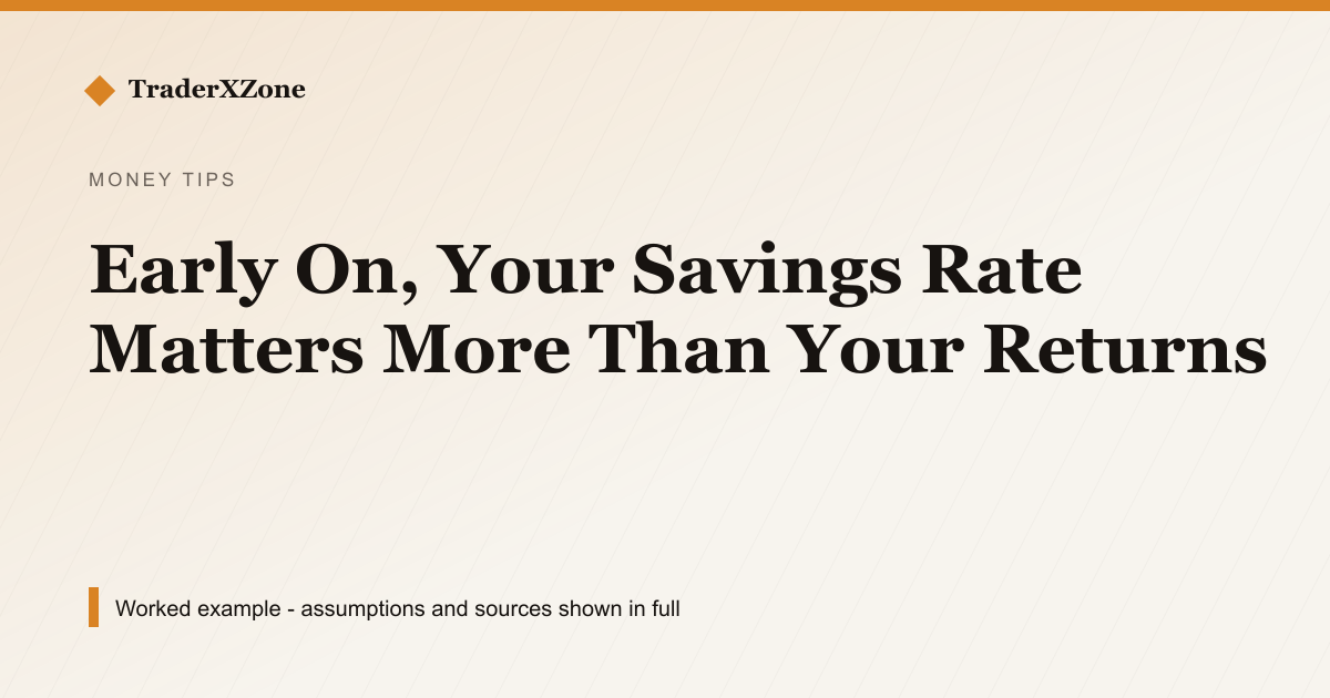 Early On, Your Savings Rate Matters More Than Your Returns