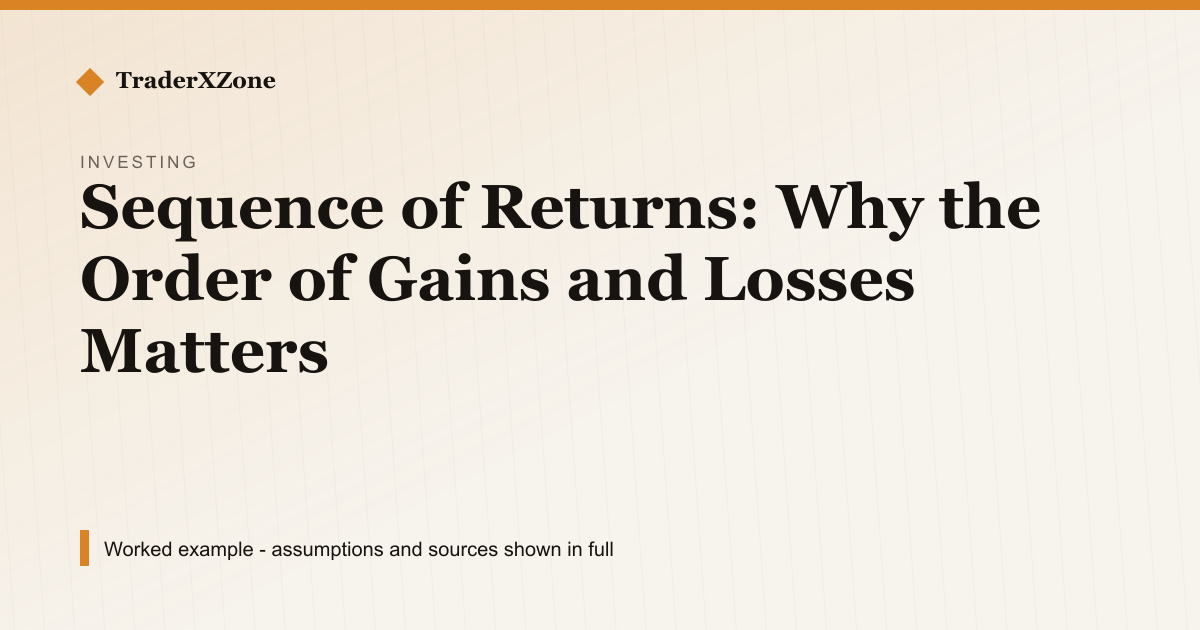 Sequence of Returns: Why the Order of Gains and Losses Matters