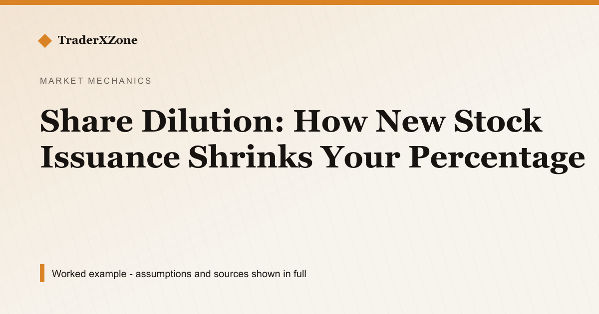 Share Dilution: How New Stock Issuance Shrinks Your Percentage