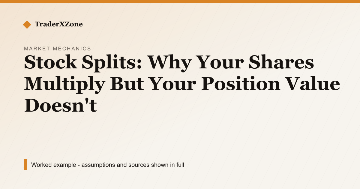 Stock Splits: Why 4x the Shares Is Worth the Same