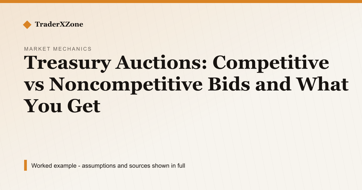 Treasury Auctions: 2 Bid Types and What You Get