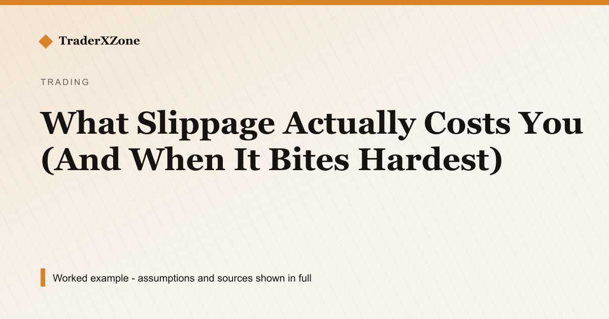 What Slippage Actually Costs You (And When It Bites Hardest)